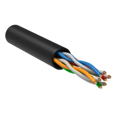 Витая пара U/UTP кат 5E 4х2х24AWG LDPE черный 305м РФ/С