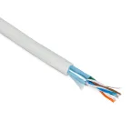 Витая пара F/UTP кат 5e 4 пары AWG26 patch PVC IN нг(А)-LS серый 100м