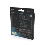 Лента светодиодная 12 Вт/м DC 24В 6500К IP20 120LED SMD2835 1400 лм/м Black Gauss