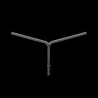                  Кронштейн наружного освещения Krono Twin 1К2-1,0-1,0-57-Ф1-1 горячее цинкование RAL9005 черный
               