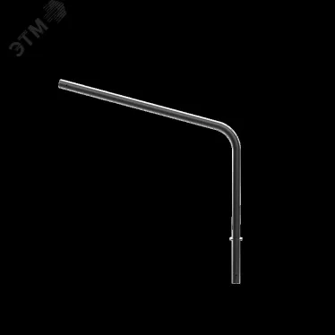 Кронштейн наружного освещения Krono 1К1-1,0-1,0-57-Ф1-1 горячее цинкование RAL9005 черный