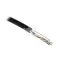Витая пара F/UTP кат 5e 4 пары 24AWG solid с усил металл тросом OUT PE черный 500м