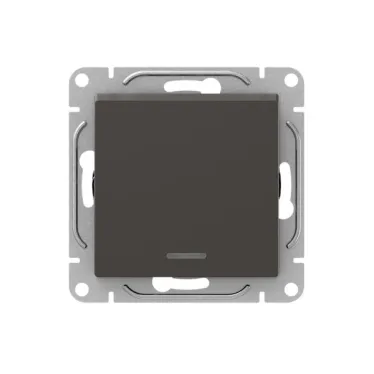 Механизм выключателя. одноклавишный. с подсветкой. мокко Эпика EKF