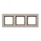                  Рамка 3-местная IP44 крем. пластик Эпика EKF
               