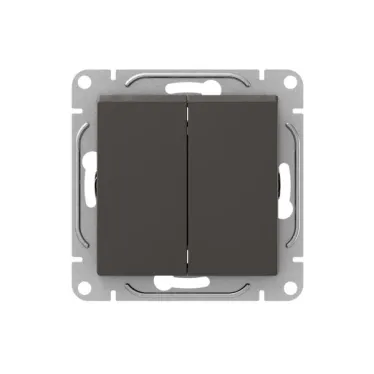 Механизм выключателя. двухклавишный. мокко Эпика EKF