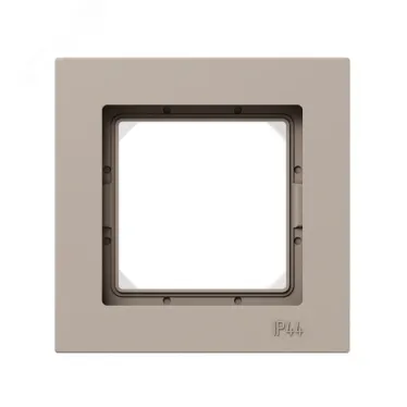 Рамка 1-местная IP44 крем. пластик Эпика EKF