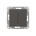 Механизм выключателя. двухклавишный. проходной. мокко Эпика EKF