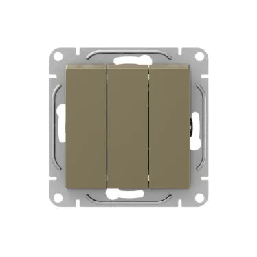 Механизм выключателя. трёхклавишный. шампань Эпика EKF