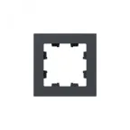 Рамка 1-местная графит. пластик Эпика EKF