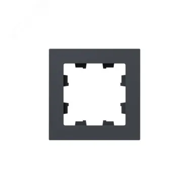 Рамка 1-местная графит. пластик Эпика EKF