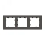 Рамка 3-местная мокко. пластик Эпика EKF