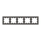 Рамка 5-местная мокко. пластик Эпика EKF