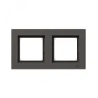 Рамка 2-местная IP44 мокко. пластик Эпика EKF
