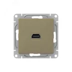 Механизм розетки HDMI шампань Эпика EKF