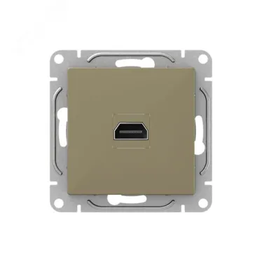 Механизм розетки HDMI шампань Эпика EKF