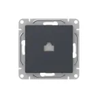                  Механизм розетки RJ11 графит Эпика EKF
               