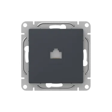Механизм розетки RJ11 графит Эпика EKF