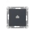 Механизм розетки RJ45 (cat5) графит Эпика EKF