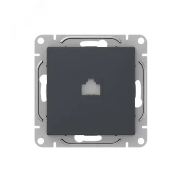 Механизм розетки RJ45 (cat5) графит Эпика EKF