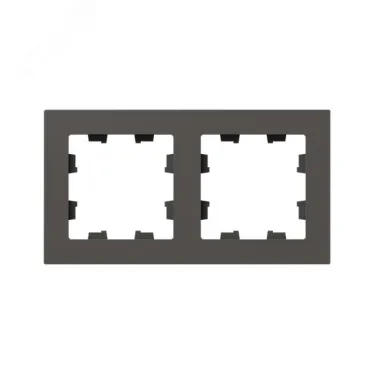 Рамка 2-местная мокко. пластик Эпика EKF