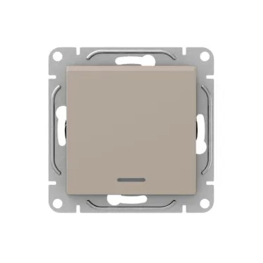 Механизм выключателя. одноклавишный. с подсветкой. кремовый Эпика EKF