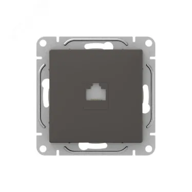 Механизм розетки RJ11 мокко Эпика EKF