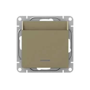 Механизм выключателя. карточный. с подсветкой. шампань Эпика EKF