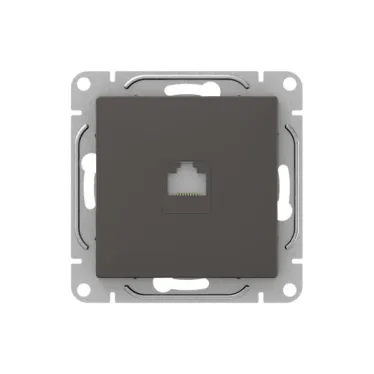 Механизм розетки RJ45 (cat5) мокко Эпика EKF