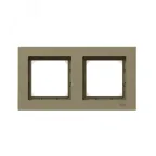 Рамка 2-местная IP44 шамп. пластик Эпика EKF