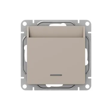 Механизм выключателя. карточный. с подсветкой. кремовый Эпика EKF