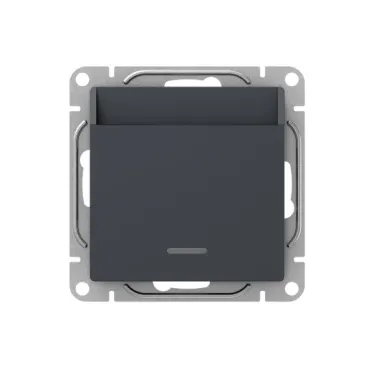 Механизм выключателя. карточный. с подсветкой. графит Эпика EKF