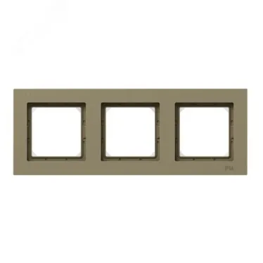 Рамка 3-местная IP44 шамп. пластик Эпика EKF