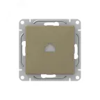 Механизм розетки RJ45 (cat5) шампань Эпика EKF