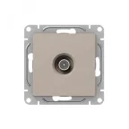 Механизм розетки TV проходная кремовый Эпика EKF