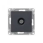 Механизм розетки TV проходная графит Эпика EKF