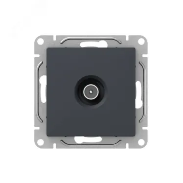 Механизм розетки TV проходная графит Эпика EKF