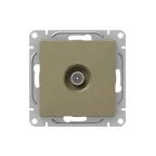 Механизм розетки TV проходная шампань Эпика EKF