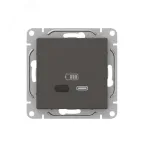 Механизм розетки USB-С быстрая мокко Эпика EKF