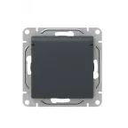 Механизм розетки 16А IP44 с заземлением со шторками c крышкой графит Эпика EKF