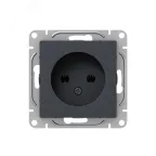 Механизм розетки 16А без заземления без шторок графит Эпика EKF