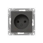 Механизм розетки 16А без заземления со шторками мокко Эпика EKF