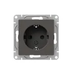 Механизм розетки 16А с заземлением со шторками мокко Эпика EKF