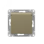                  Механизм розетки 16А IP44 с заземлением со шторками c крышкой шампань Эпика EKF
               