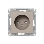                  Механизм розетки 16А без заземления со шторками кремовый Эпика EKF
               