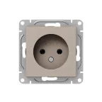 Механизм розетки 16А без заземления без шторок кремовый Эпика EKF