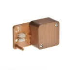                  Коробка распаячная наружная 55х55х32мм 2 клеммника дуб
               