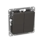 Механизм выключателя. двухклавишный. мокко Эпика EKF