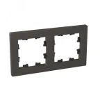 Рамка 2-местная мокко. пластик Эпика EKF