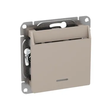 Механизм выключателя. карточный. с подсветкой. кремовый Эпика EKF