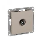 Механизм розетки TV проходная кремовый Эпика EKF